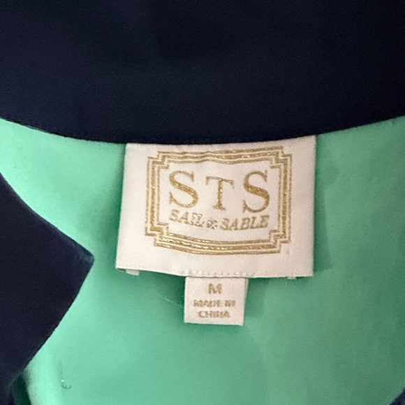 Sail to Sable Mint and Navy Mini Dress - Picture 6 of 6